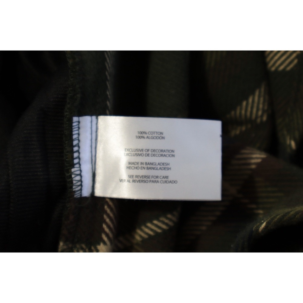 Orvis Shacket Mens XXL Green Plaid Heavyweight Flannel Button Down‎ Shirt Jacket - Picture 8 of 9